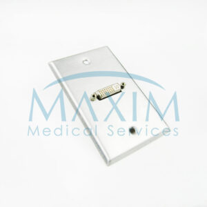 CB01SK0978 (3) Stainless Steel DVI-I Dual Link Single Gang Wall Plate