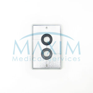 SHP1NS1013 (1) One Gang Dual Cable Pass-Through Cover Plate, 5-Pack