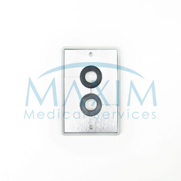 SHP1NS1013 (1) One Gang Dual Cable Pass-Through Cover Plate, 5-Pack
