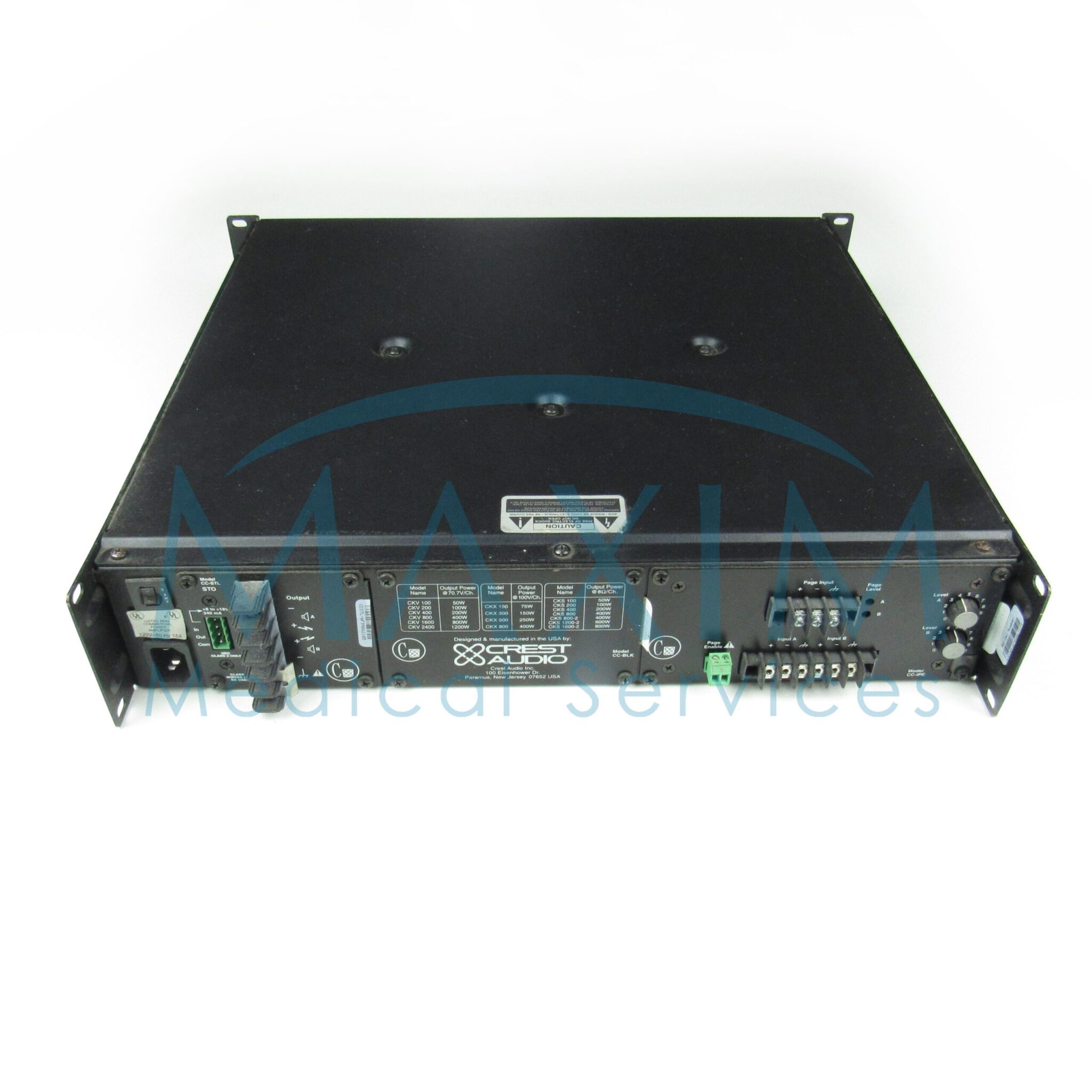 Crest Audio CKS100 Professional Power Amplifier