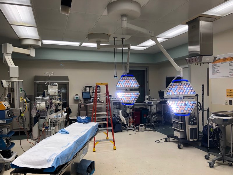 HillRom Trial Light De-Install and Installation of New LED Lighting at Robert Wood Johnson University Hospital