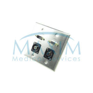 SHP1NS0007 Control / VGA / C-Video / S-Video 2 Gang Cover Plate, 3-Pack